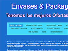 Tablet Screenshot of envases-packaging.com